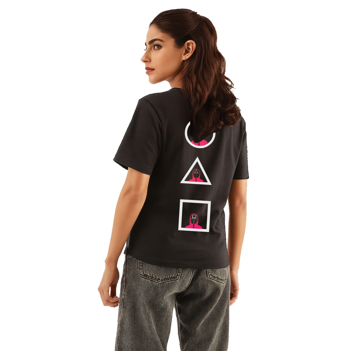 Squid Game Symbols” Graphic Tee – Minimalist Streetwear Statement