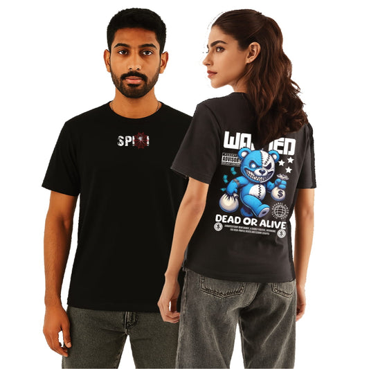 Wanted Teddy – Black Cotton Statement Edition
