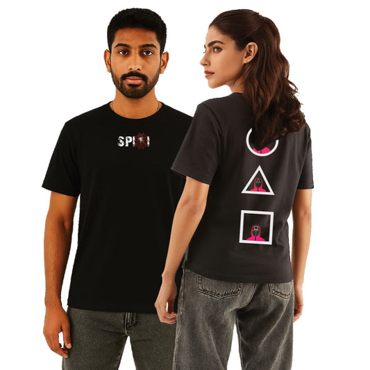 Squid Game Symbols” Graphic Tee – Minimalist Streetwear Statement