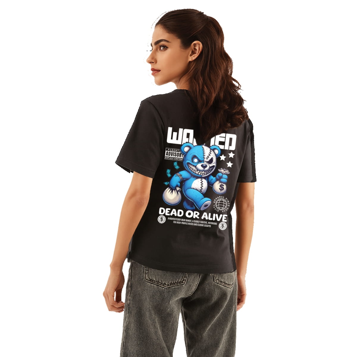 Wanted Teddy – Black Cotton Statement Edition