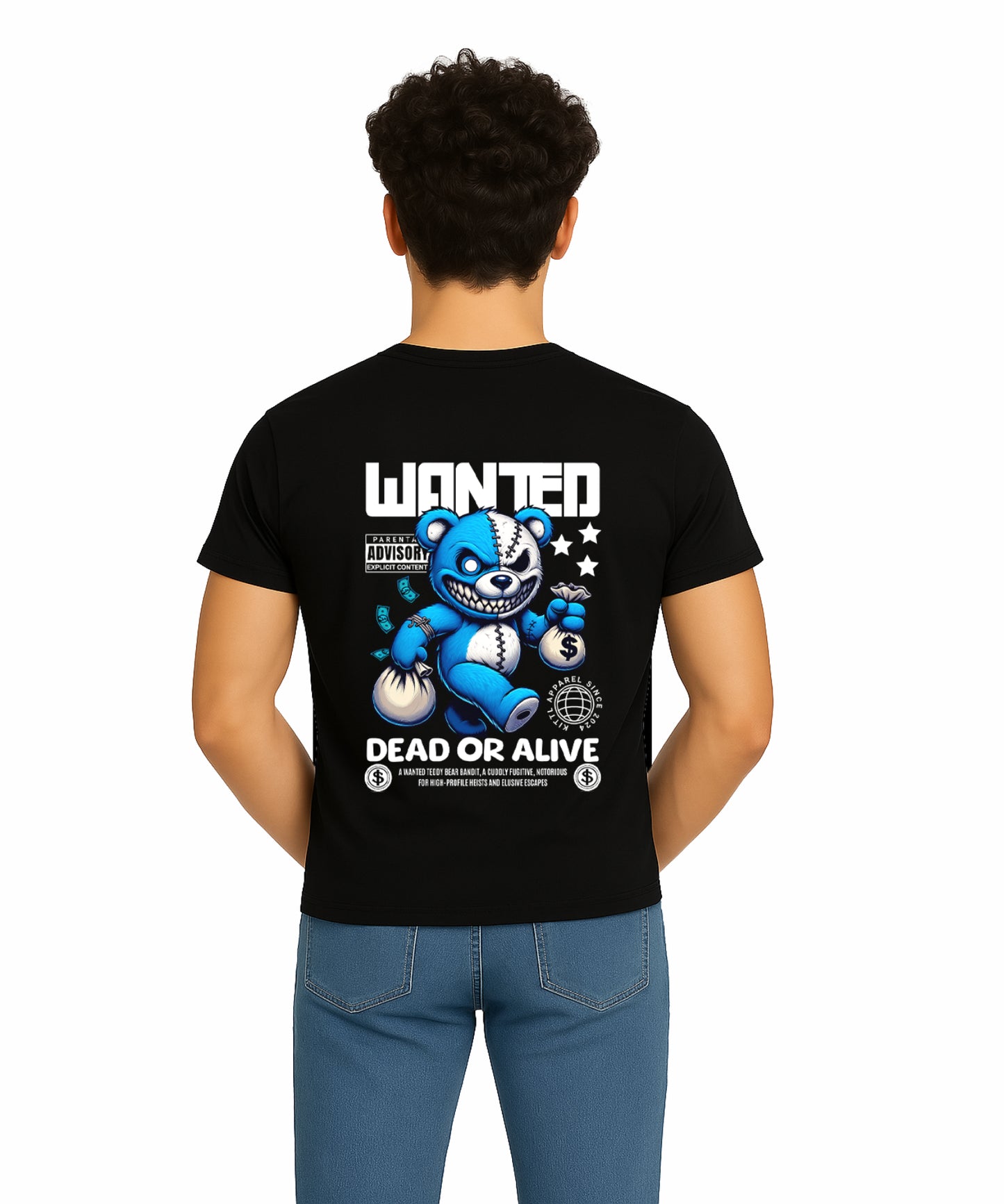 Wanted Teddy – Black Cotton Statement Edition