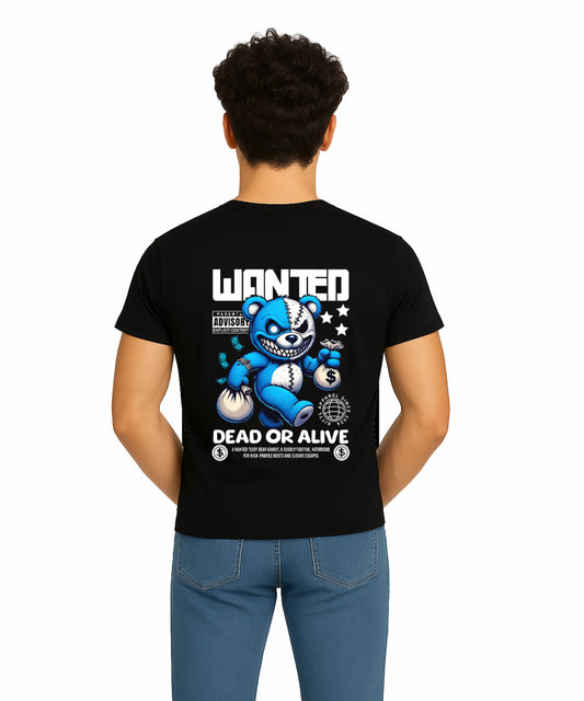 Wanted Teddy – Black Cotton Statement Edition